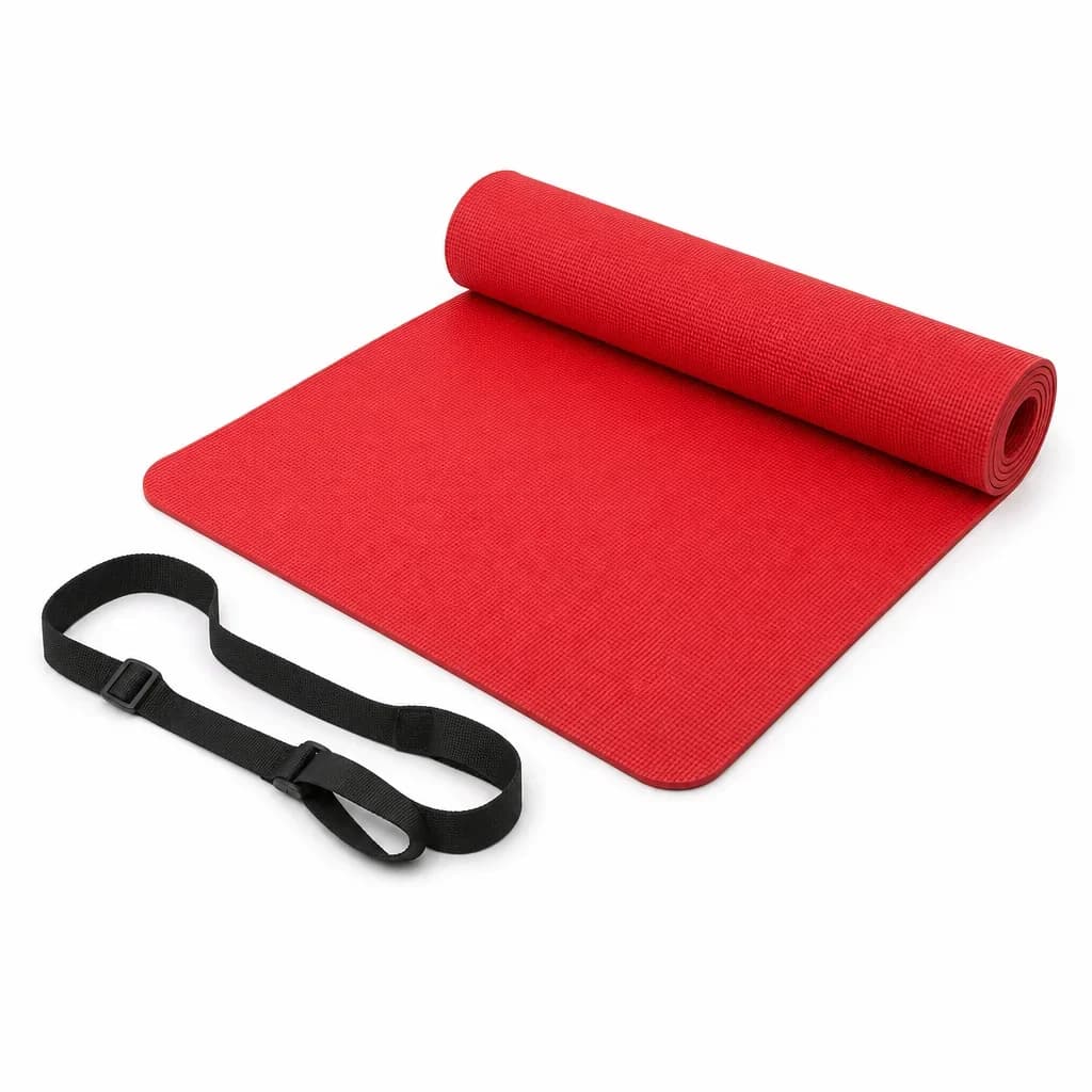 Non-Slip Yoga Mat 6 mm with Carry Strap