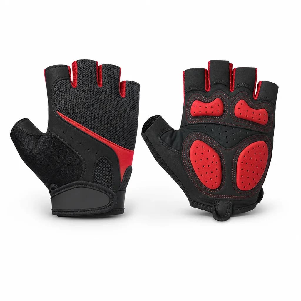 Cycling Gloves, Half Finger, Gel Padded