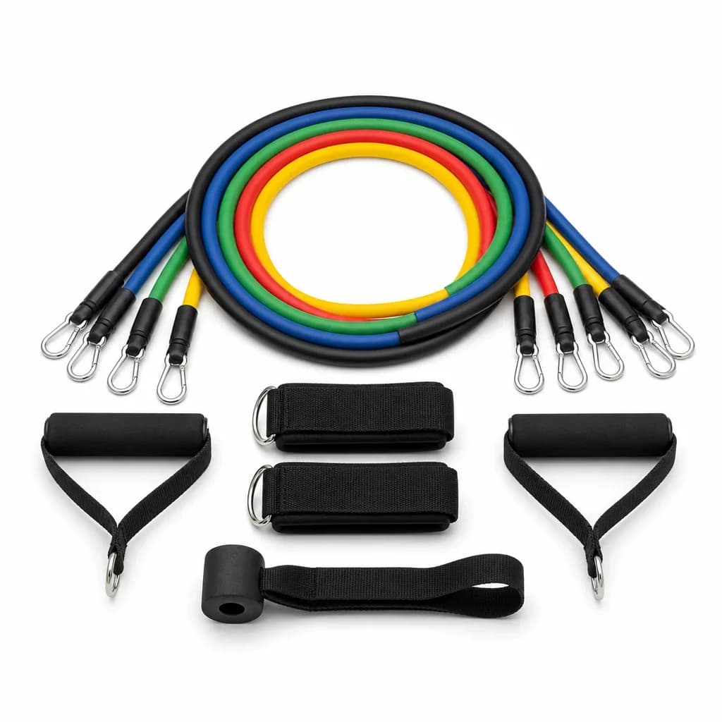 Resistance Bands Set of 5 with Door Anchor